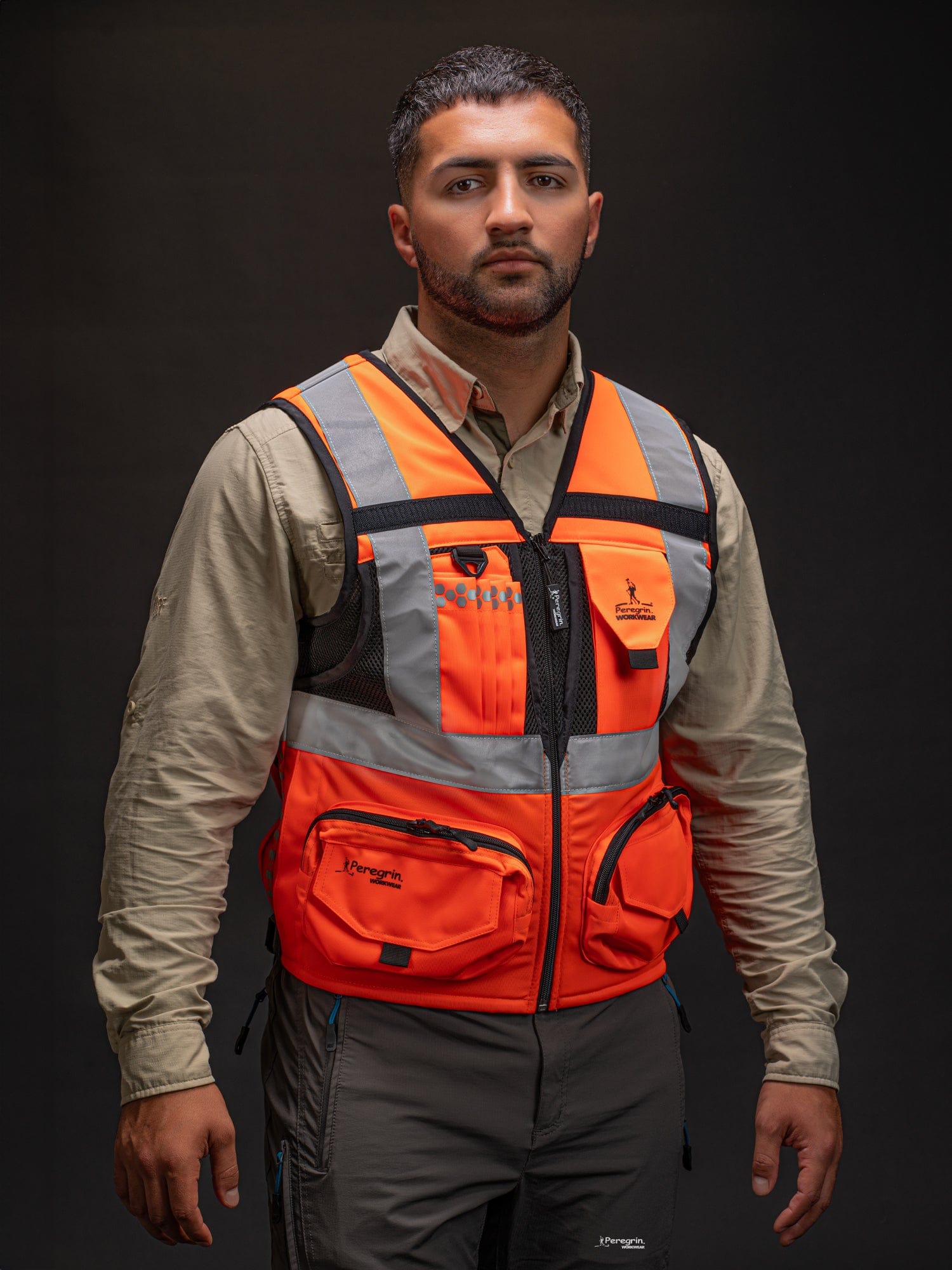 Peregrin Reflective Safety Vest N1 Orange