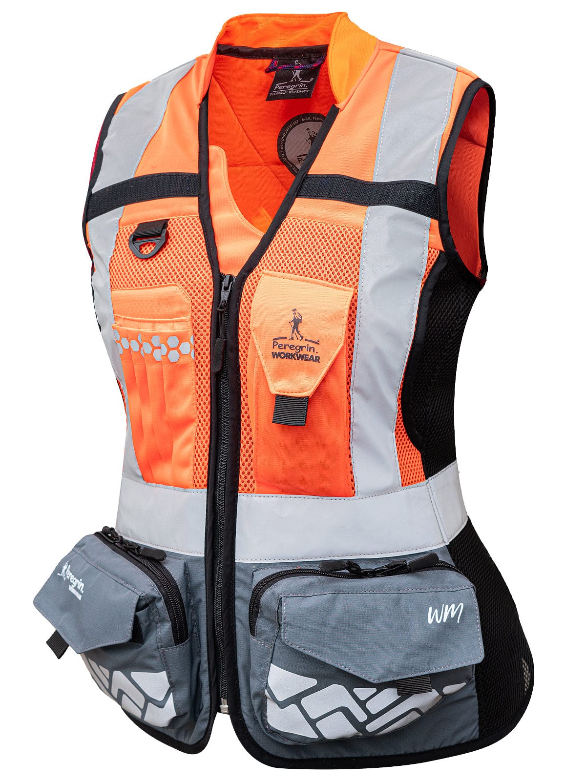 Peregrin Reflective Safety Vest Woman N1 Executive Orange