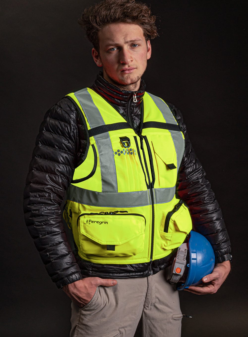 Peregrin Fireproof/antacid Reflective Safety Vest N1 Green